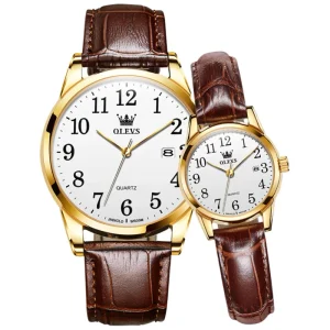 Custom OEM Leather Belt Quartz Wrist Watch Sport Business Clock Gift Men Quartz Watch