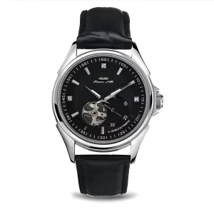 Custom Quartz Stainless Steel Water Resistant Business Watch for Men with 20mm Band and Pointer Dial
