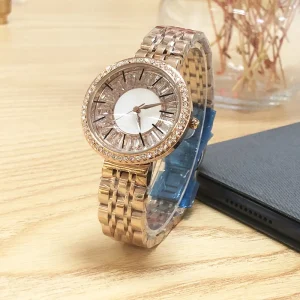 Custom Quartz Watch Starry Sky Series Rose Gold Stainless Steel Belt Women’s Watch