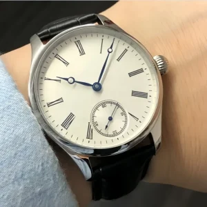 Custom Stainless Steel Case Casual Dress Manual Mechanical Watch Seagull Movement Luxury Men’s Analog Wristwatch