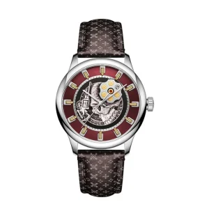 Custom Synthetic Sapphire Glass Men Automatic Mechanical Watch for Men