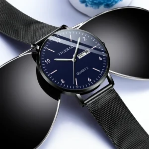 Custom Ultra-thin Men’s Watch Quartz Movement Fashionable Waterproof Simple Electronic Watch