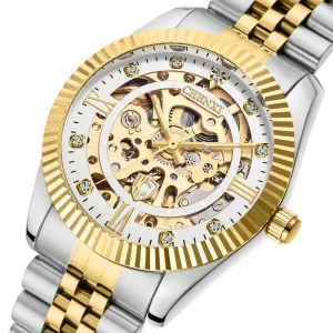 Custom Watch CHENXI 8804 Skeleton Solid Steel Band Hollowed Out Fully Automatic Mechanical Wristwatch