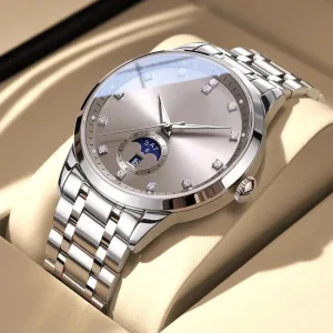 Custom Watch Logo Stainless Steel OEM Luxury Waterproof Luminous Men’s Fashion Automatic Mechanical Watch