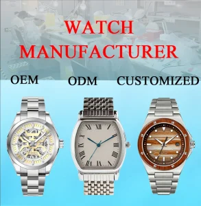 Custom Watch Manufacturer Wristwatch OEM Watch Manufacturer Stainless Steel Waterproof Luxury Watches for Men