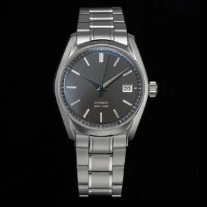 Custom logo 2824 Movement Dress Minimalist Mechanical Automatic Stainless Steel Watch Men Vintage