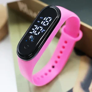 Custom logo Factory New Cartoon Watches Wrist Watches LED Digital Waterproof Children Sports Electronic Watch