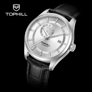 Custom logo Fully Automatic Hollow Mechanical Movement Cool Men’s Stainless Steel Watch for Men