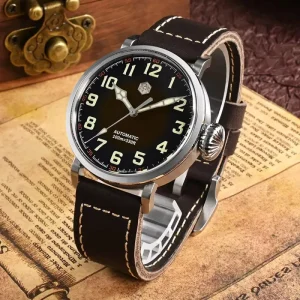 Custom logo High Quality 316l Stainless Steel case Seagull Mechanical Automatic Sport pilot Watch Man for Sale