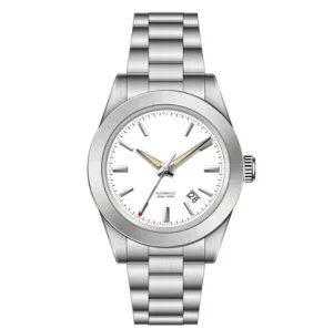 Custom logo Low Moq 316l Stainless Steel Japan 9015 Mechanical Automatic Movement Simple Minimalist Classic Slim Watch for Man