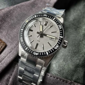 Customizable Design Luxury Business Water Resistant Men Sport Diver Fashionable Stainless Steel Titanium Rubber 5mm 5BAR Watch