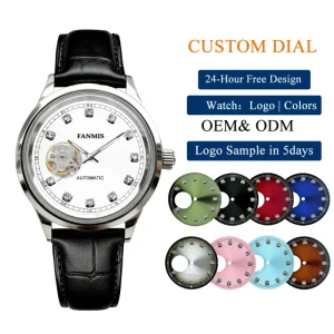 Customizable Logo Mechanical Watch for Men with NH38 Movement High End Luxury Stainless Steel Watch