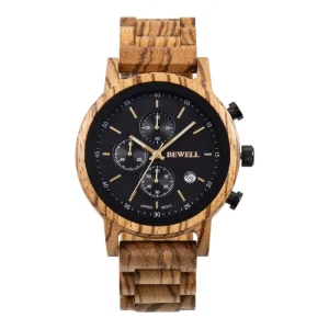 Customizable Private Label Luxury Wood Watches for Men Round Quartz Movement Age Dial Display Pointer Glass Window
