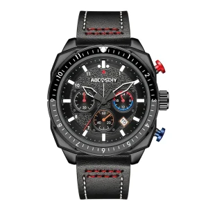 Customization Sports Quartz Waterproof Chronograph Rotated Dial Men’s Watch