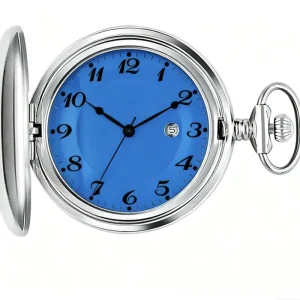 Customize logo 316L Stainless Steel Classic Quartz Movement Waterproof Sport Pocket Watches
