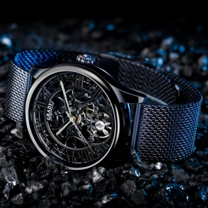 Customized Automatic Mechanical Watch Men Luxury Business High Quality Tourbillon Skeleton Wristwatch