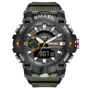 Customized Brand Sports Quartz Digital Watch Men Waterproof Dual Time Analog Digital LED High Quality Watch for Young Boy