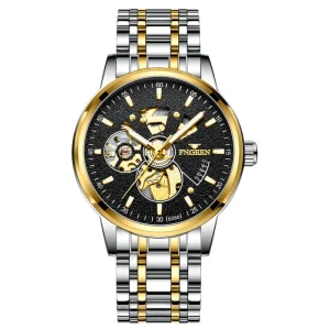 Customized Dial Logo Luxury Calendar Business Stainless Steel Automatic Men’s Unique Business Watch