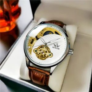 Customized Fashion Trends Automatic Mechanical Watch Men’s Hollow Retro Exquisite Luxury Waterproof Men’s Watches