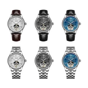 Customized Flying Tourbillon Watch Luxury Sapphire Crystal 316L Steel Men’s Automatic Mechanical Wrist Watches