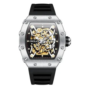 Customized Hollowed Out Fully Automatic Mechanical Men’s Sports Waterproof Business Watch