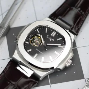 Customized LOGO Square Custom Logo Sapphire Automatic Mechanical Watch Wristwatch Men Designer Watch for Man