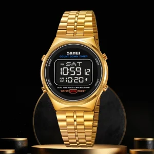 Customized Logo Alarm Digital Watches Factory Sport OEM Design 1882 Men 30 Meter Countdown Time Watch for Men