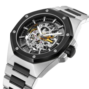 Customized Logo Men’s Stainless Steel Sport Luxury Business Automatic Mechanical Wristwatches High Quality 10 Bar