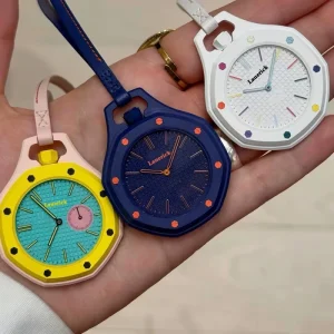 Customized Mechanical Automatic Pocket Watch Ceramic Case Luminous Pointer Hands Silicone Strap 50m Water Relojes