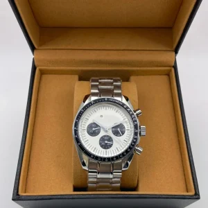 Customized Men’s Chronograph Watch VK63 Japanese Quartz Movement Stainless Steel Bracelet Waterproof Design