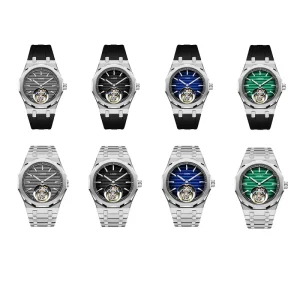 Customized Men’s Flying Tourbillon Watch Luxury Sapphire Stainless Steel Waterproof Automatic Mechanical Watch