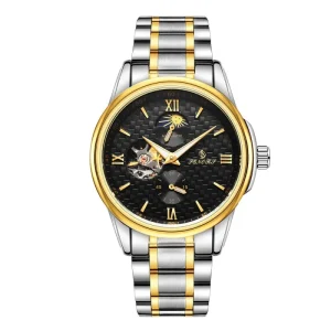 Customized Men’s Mechanical Luminous Business Watch, Stainless Steel, Business Casual