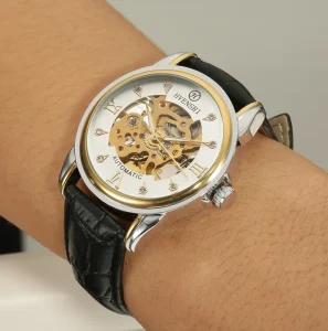 Customized Personalized Fully Automatic Mechanical Watch for Business Double Sided Hollowed Out Men’s Watch