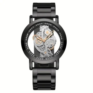 Customized Vintage Engraved Skeleton Luxury Elite Men’s Watch Hollow Watch