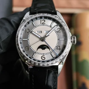 Customized Watch with Moon Phase Display Men’s Watch for Daily Wear and Business Handmade Watch