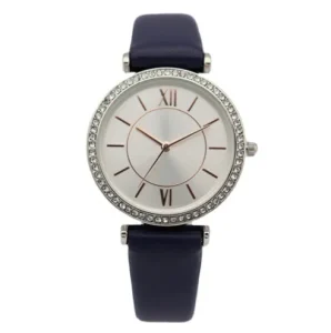 Customized Women’s Quartz Coin Watch Pointer Dial Eco-Friendly Stainless Steel Case Leather Strap