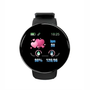 D18 Men’s & Women’s Oval Fitness Smartwatch with AI Voice Assistant Android OS Heart Rate Monitor Digital Compass