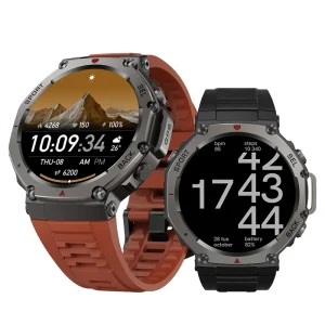 DM58 Men’s Smart Watch BT Call 1.43inch AMOLED Screen 500mah GPS Tracker Outdoor Compass Android Compatibility Magnetic