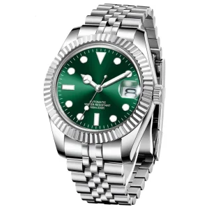 Dates Just 36mm Sapphire Glass Luminous Diver Automatic Luxury Men’s Mechanical Watch