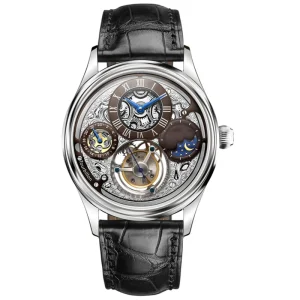 Design & Custom Similar High end Sun moon Phase GMT Tourbillon Mechanical Business Steel Batch Watches for Guest’s Own Brand