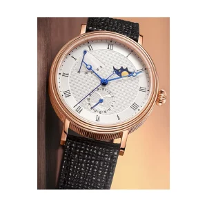 Design & Manufacture Similar Date Calendar Power Show Sun moon Phase Mechanical Steel Batch Watches for Guest’s Own Brand