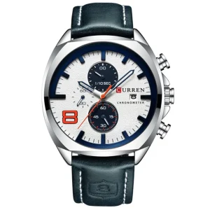 Design You Own logo Watch 8324 Multi Functional Sports Luxury Watch Waterproof Quartz Watch Luminous Chronograph
