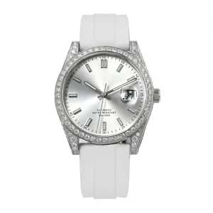 Designer S1198 Luxury Sapphire Automatic Mechanical Movement Watches Iced Out VVS Moissanite Watches Buss Down for Men