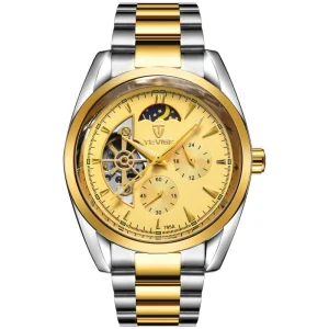 Designer Sport Analog Watch 41.5mm Dial Men’s Stainless Steel Strap Automatic Mechanical Water Resistant 30m Wristwatch