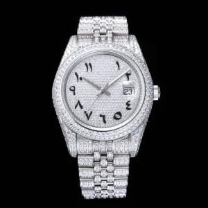 Diamond Ice Luxury Men Watch Automatic Mechanical Watches Stainless Steel Watch