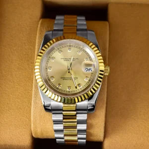 Diamond Mechanical Wristwatch Stainless Steel Dial Adjustable Strap Automatic Watch