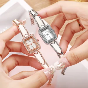 Diamond Watch for Women Fashion Woman Watch Bracelet Jewelry Clock Student Watches for Girls Casual Wristwatches