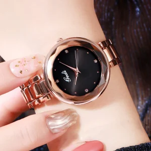 Diamond-encrusted Women’s Watch Korean Style Petite Fashionable Waterproof Quartz Dial