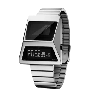 Digital LED Wristwatch for Men and Women with Alarm Function and Luminous Square Metal Case