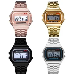 Digital Vintage Square Sports Watch with Alarm Movement Mens Watch